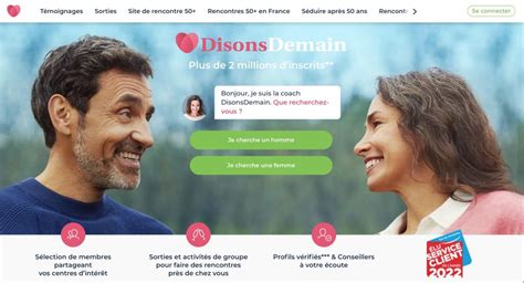 site de rencontre disons demain|Site de rencontre Senior Gratuit